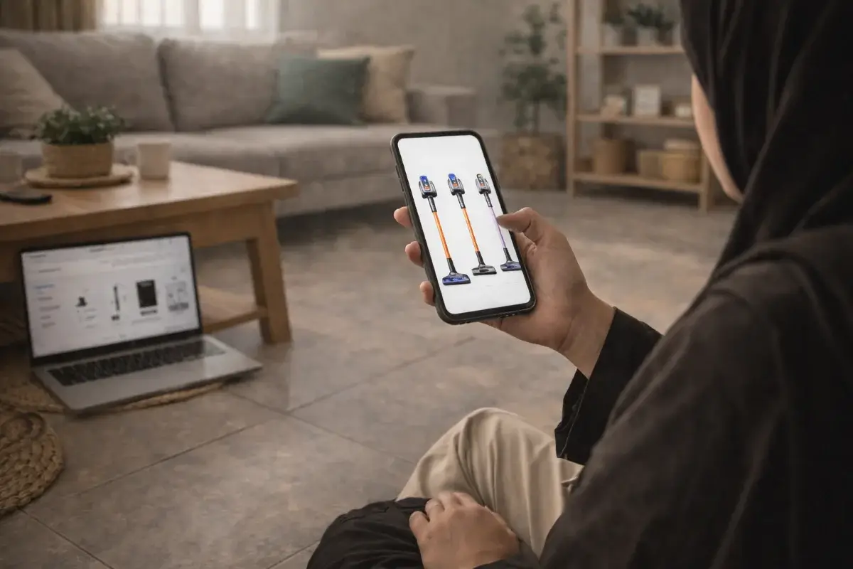 اختيار المكنسة المناسبة للمنزل باستخدام مقارنة بين أنواع مختلفة