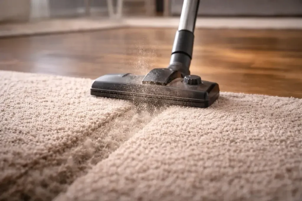 مكنسة كهربائية تنظف السجاد بعمق وتزيل الغبار من الداخل