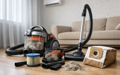 ضعف شفط المكنسة؟ الأسباب الحقيقية والحل الفوري في البيت السعودي