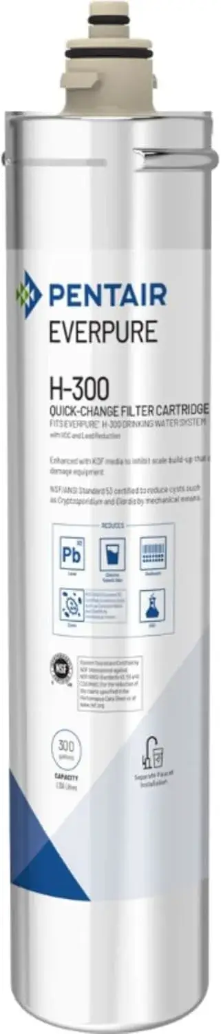 فلتر Pentair Everpure H-300 تحت الحوض لتحسين طعم ورائحة الماء